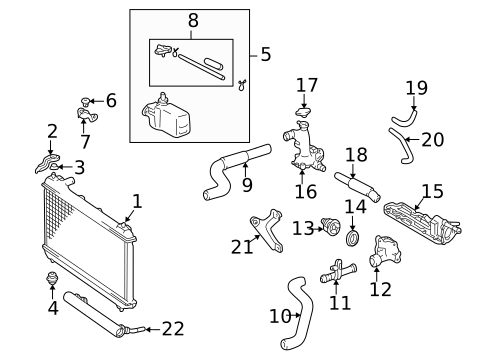 Radiators, Coolers & Related Components for 1999 Toyota Camry #0