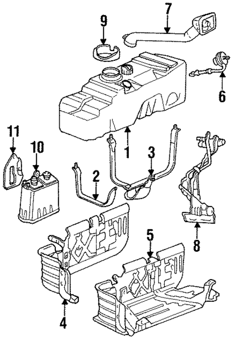 Fuel System Components for 1995 Mazda B3000 #0