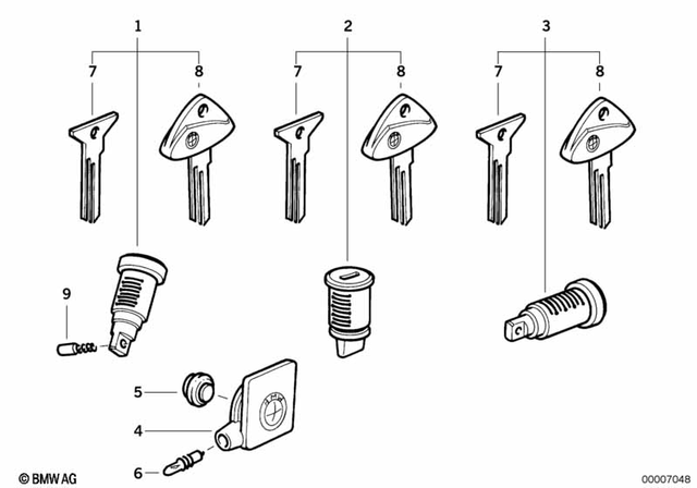 51252313286 - Body Equipment: Steering Lock             for BMW-Motorrad Image