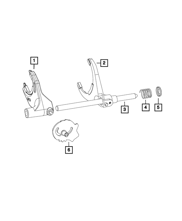 68391460AB - Transfer Case and Power Transfer Unit: Range Fork for Mopar Image