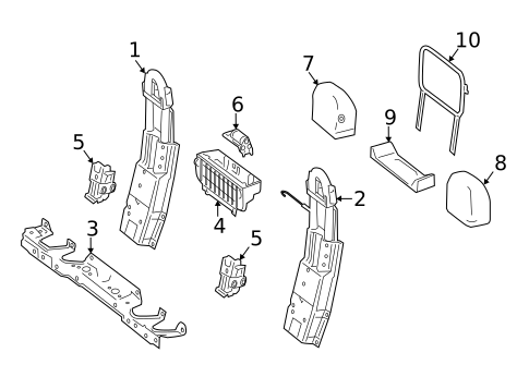 Roll Bar & Headrest Assembly for 2013 Mercedes-Benz E 350 #0