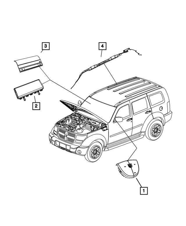 5KE24ZJ8AK - Restraints: Passenger Air Bag Door for Mopar Image