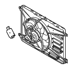 31686806 - Cooling System: Fan Assembly for Volvo: S60, S60 Cross Country, S80, V60, V60 Cross Country, V70, XC60, XC70 Image