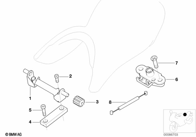 52532324341 - : Holder for BMW-Motorrad Image