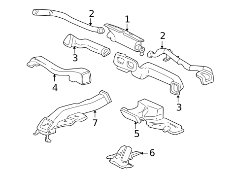 Ducts for 2005 Buick Rainier #0