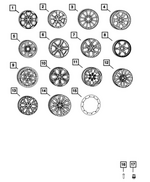 Aluminum Wheel, Front Or Rear