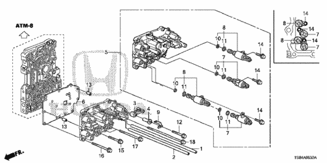 AT Servo Body (5AT) for 2012 Honda Civic #0
