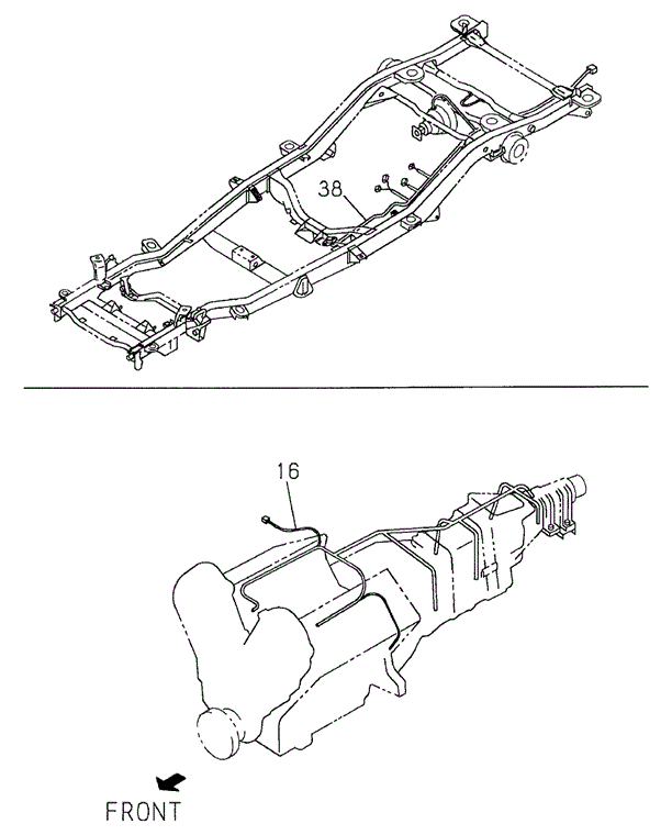 Wiring Harness (FR:9909) (3) for 2000 Honda Passport #0