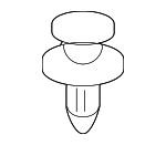 DYC101420 - Body: Lower Molding Clip for Land Rover: Freelander, LR3, LR4, Range Rover Sport Image