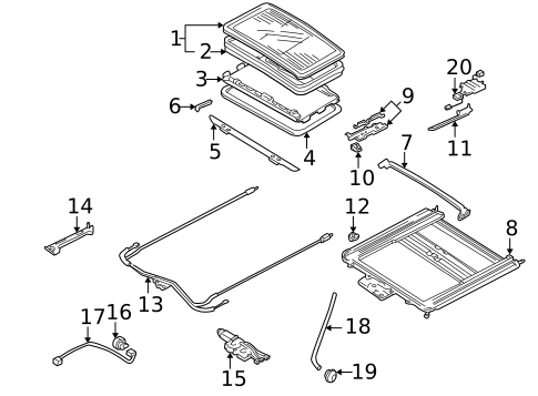 Sunroof for 1997 Mazda Millenia #0