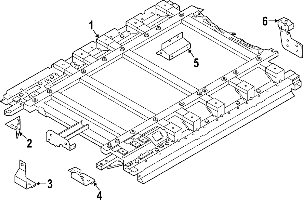 2022-2024 Ford E-Transit Battery Tray Front Bracket NK4Z-6110760-A ...