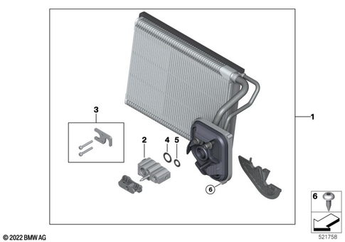 Evaporator / Expansion Valve for 2019 BMW M340i #0