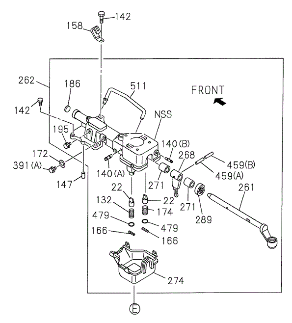 MT Shift Arm for 2002 Honda Passport #0