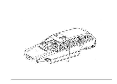 Body Shell for 1996 Mercedes-Benz E320 #0