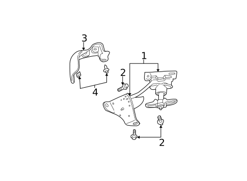Spare Tire Carrier for 2009 GMC Envoy #0