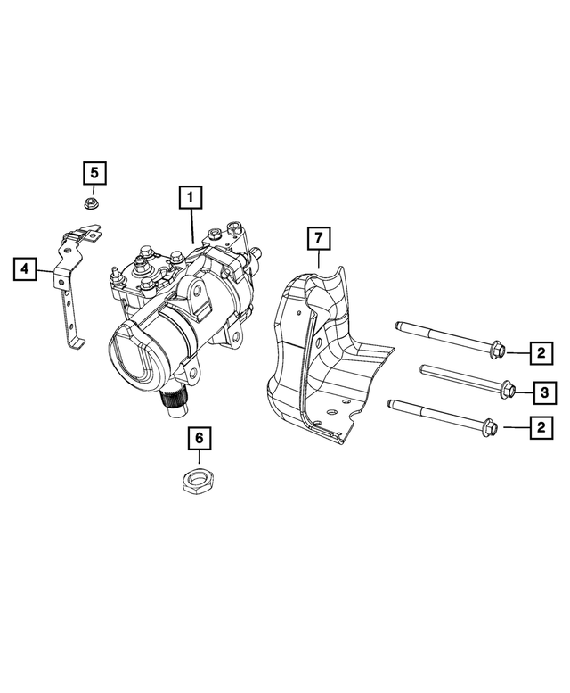 68575539AB - Steering: Power Steering Gear for Mopar Image image