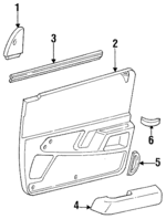 E83Z17K709B - Body: Mirror Cover for Ford: Tempo | Mercury: Topaz Image