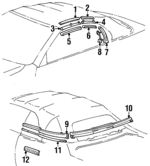 1995-1999 Toyota Celica - Side Cover Retainer Strip