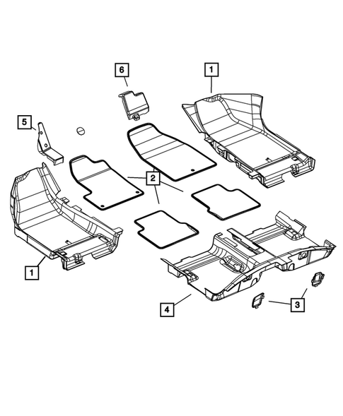 Carpets, Floor Mats, Load Floor, and Silencers for 2016 Dodge Dart #1