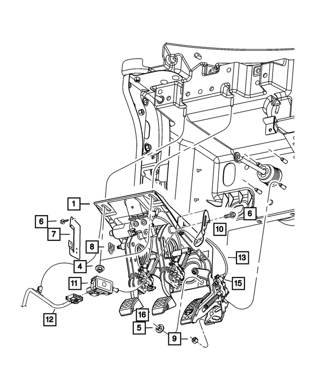J4003909 - Fuel: Hex Flange With Serration Nut for Mopar Image image