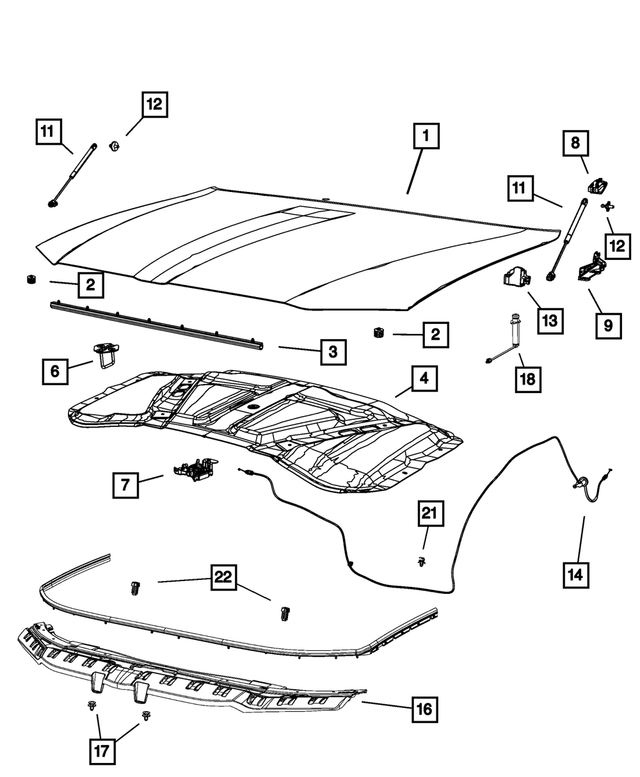 68040243AD - Body Sheet Metal Except Doors: Cowl Mucket for Mopar Image
