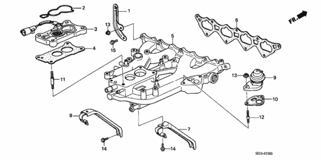 Intake Manifold (Carburetor) for 1987 Honda Accord #0