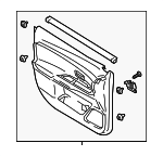 7221B566XB - : Door Trim Panel for Mitsubishi: Outlander, Outlander PHEV Image