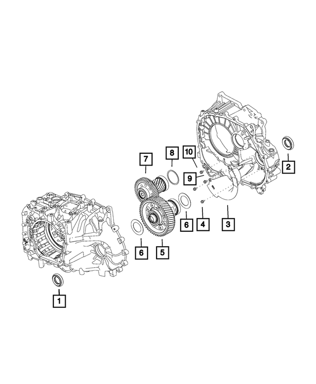 68192743AB - 6F24; 6-Speed; Automatic Transaxle: Transaxle Differential for Mopar Image