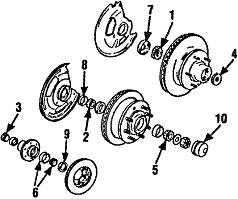 Wheel Bearings for 1988 GMC V1500 Suburban #0