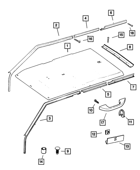 Headliner and Visor for 2001 Jeep Cherokee #0