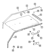 UR05HW8AA - Interior Trim: Headliner for Mopar Image