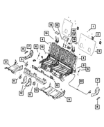 1WK63BD3AA - : Second Row Headrest, Center for Dodge: Durango Image