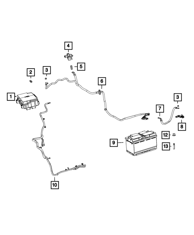68493948AB - : Battery Positive Wiring for Mopar Image