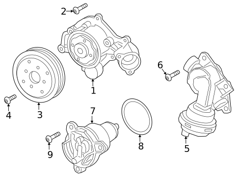 Water Pump for 2025 Audi A6 allroad #0