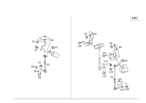 Regulation of Dynamic Headlamp Range Control, Rear for 2005 Mercedes-Benz S430 #0