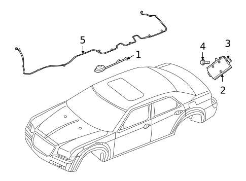 Antenna & Radio for 2009 Dodge Charger #0