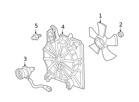 Cooling Fan for 2011 Acura TL #0