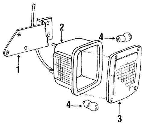 Combination Lamps for 1990 Ford F-350 #1