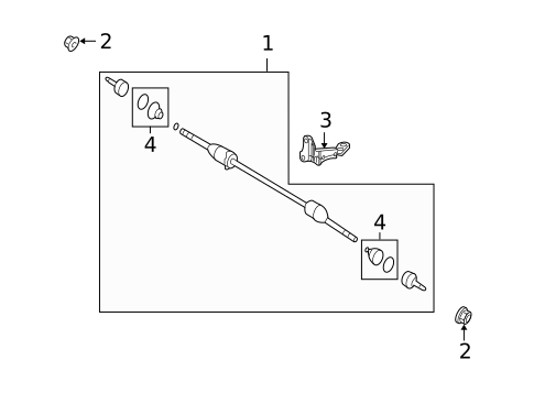 Drive Axles for 2009 Ford Taurus #0