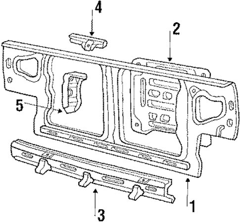 Radiator Support for 1989 Mitsubishi Precis #0
