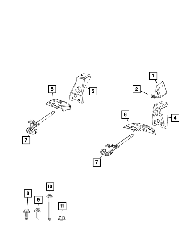 68219578AA - Frame, Bumper and Fascia: Standard Fastener for Mopar Image