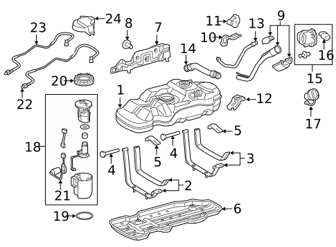 Fuel System Components for 2020 Toyota Tacoma #0