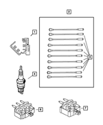 5029648AA - : Spark Plug Wire for Dodge: Viper Image