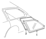 6207313080 - Body: Glass for Toyota: Corolla Image