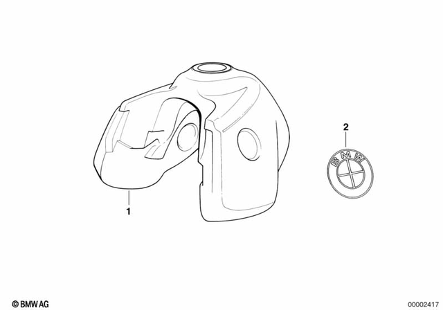 52537686465 - Fuel Supply: Badge - D=82mm for BMW-Motorrad Image