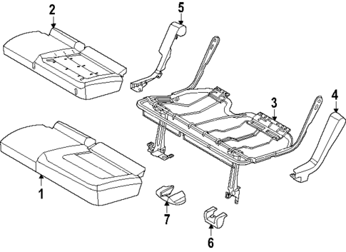 Rear Seat Components for 2021 Ford Bronco #7