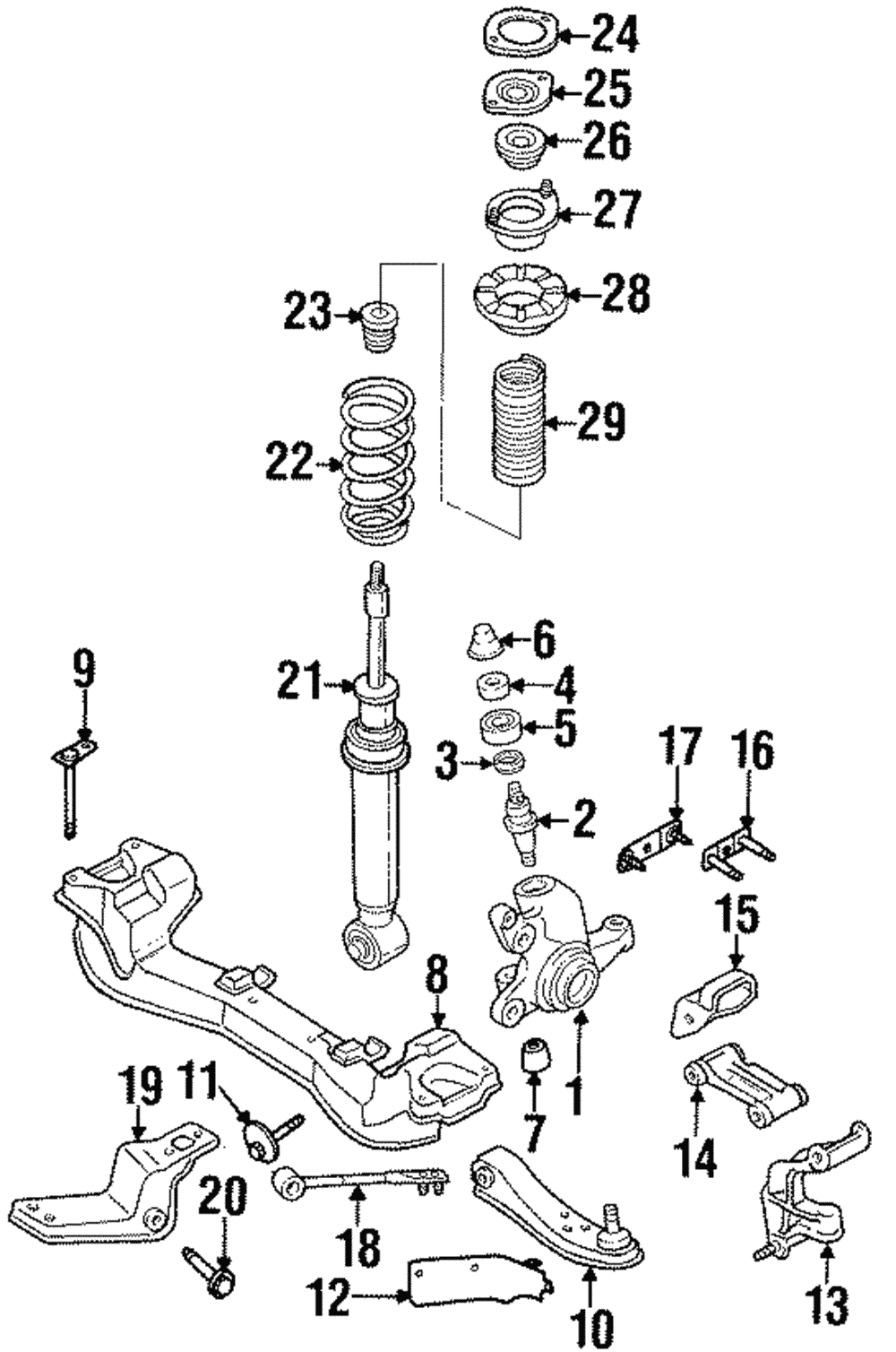 aimi　1125 201723 - GM F-Body Rear Control Arm Panhard Bar Kit, Double