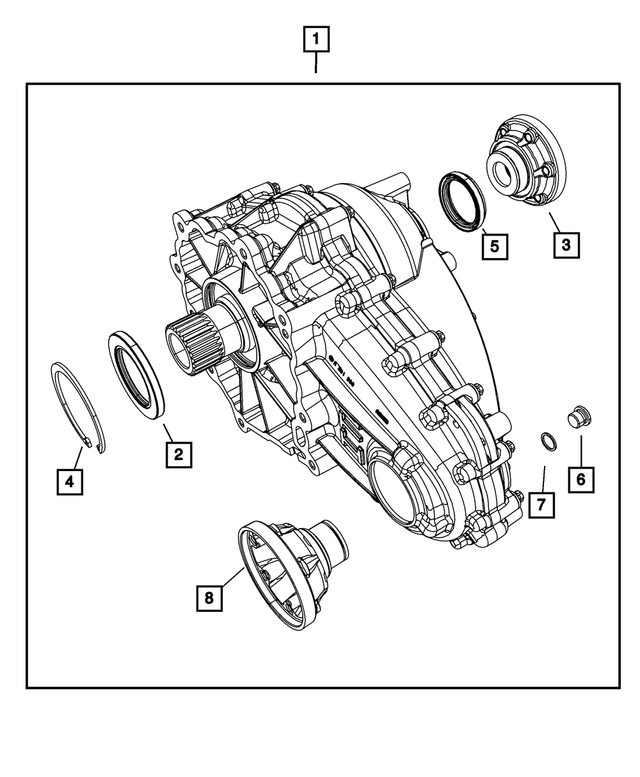 R2123725AC - ITC; Single Speed Transfer Case: Transfer Case, Remanufactured for Mopar Image image