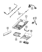 1KM36HDAAA - Interior Trim: Overhead Console for Chrysler: Town &amp; Country | Dodge: Grand Caravan | Ram: C/V Image
