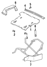 S08368865A90 - : Floor Mat Fastener for Mazda Image
